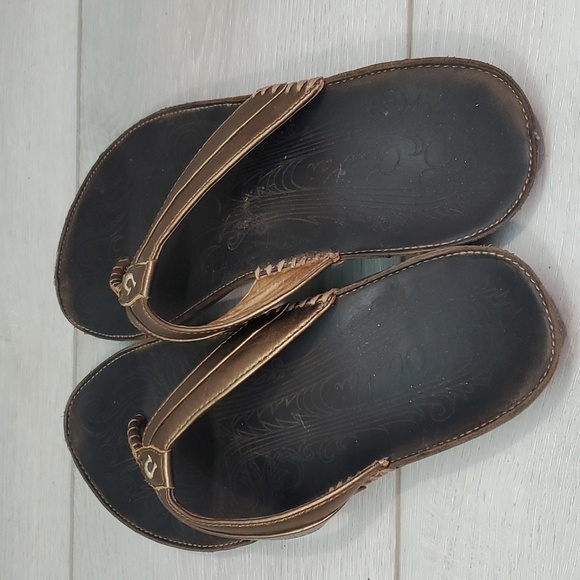 Olukai Womens Haiku Sandals Flip Flop Flats shoes sz 6 - Picture 6 of 13